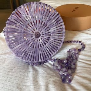 Cult Gaia Acrylic Luna - lavender/purple/amethyst